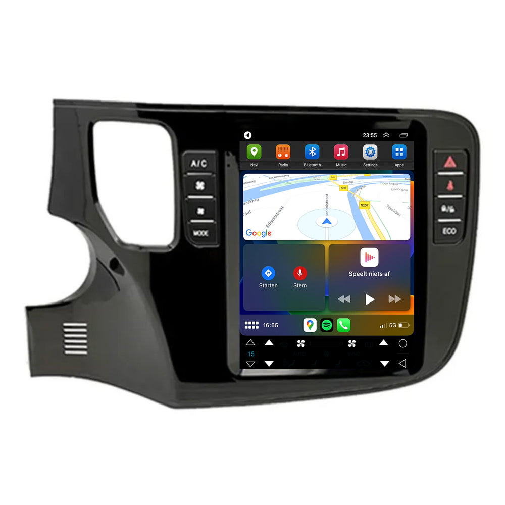 Mitsubishi Outlander Tesla Style | Android 13 | Car radio | 2012 to 2019 | CarPlay & Android Auto