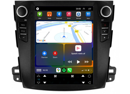 Mitsubishi Outlander Tesla Style | Android 13 | Autoradio | 2008 t/m 2012 | CarPlay & Android Auto