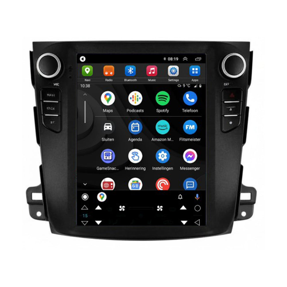 Mitsubishi Outlander CarPlay car radio | 2008 to 2012 | Denago DNG-A413 | 10 inch Tesla Style | Android 13 | Wireless CarPlay & Android Auto