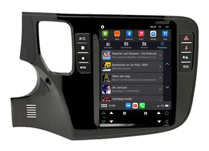 Mitsubishi Outlander Tesla Style | Android 13 | Autoradio | 2012 t/m 2019 | CarPlay & Android Auto