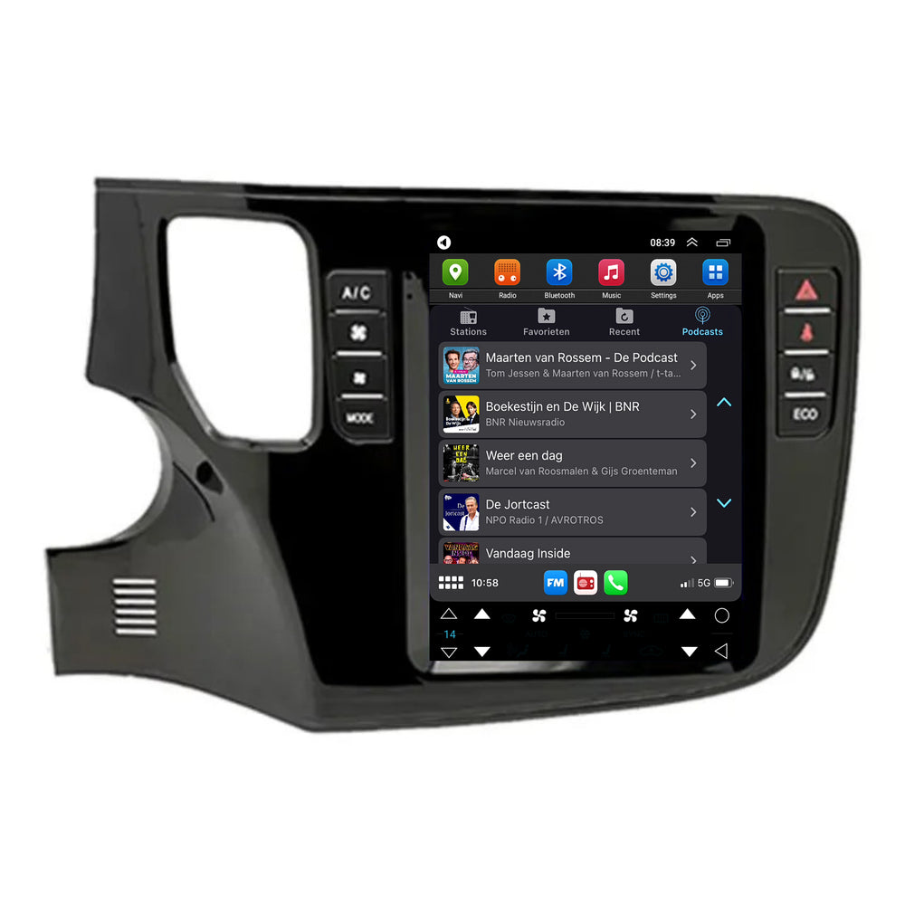 Mitsubishi Outlander Tesla Style | Android 13 | Car radio | 2012 to 2019 | CarPlay & Android Auto