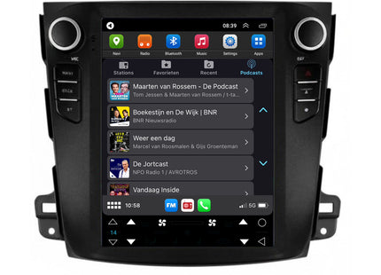 Mitsubishi Outlander Tesla Style | Android 13 | Autoradio | 2008 t/m 2012 | CarPlay & Android Auto