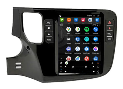 Mitsubishi Outlander Tesla Style | Android 13 | Autoradio | 2012 t/m 2019 | CarPlay & Android Auto