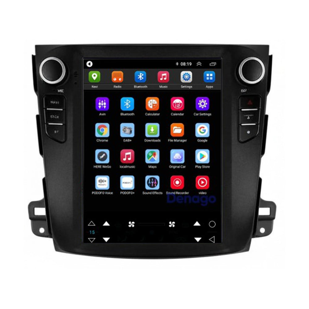 Mitsubishi Outlander CarPlay car radio | 2008 to 2012 | Denago DNG-A413 | 10 inch Tesla Style | Android 13 | Wireless CarPlay & Android Auto