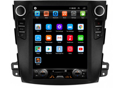 Mitsubishi Outlander Tesla Style | Android 13 | Autoradio | 2008 t/m 2012 | CarPlay & Android Auto