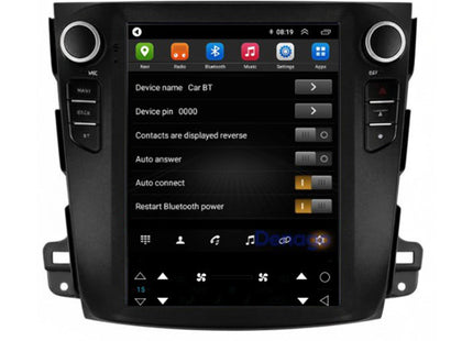 Mitsubishi Outlander CarPlay autoradio | 2008 t/m 2012 | Denago DNG-A413 | 10 inch Tesla Style | Android 13 | Draadloos CarPlay & Android Auto