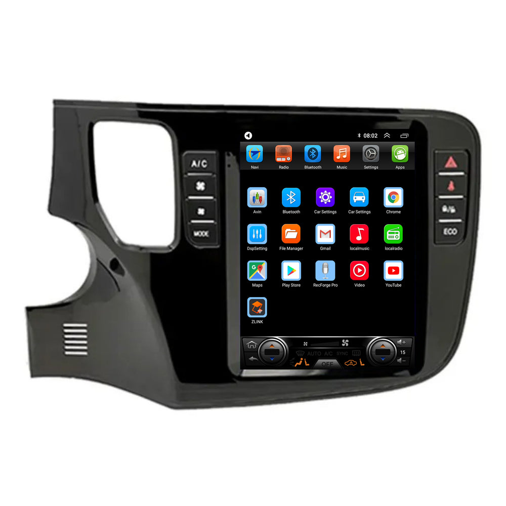 Mitsubishi Outlander Tesla Style | Android 13 | Car radio | 2012 to 2019 | CarPlay & Android Auto