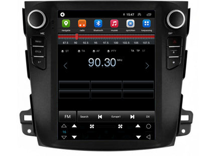Mitsubishi Outlander Tesla Style | Android 13 | Autoradio | 2008 t/m 2012 | CarPlay & Android Auto