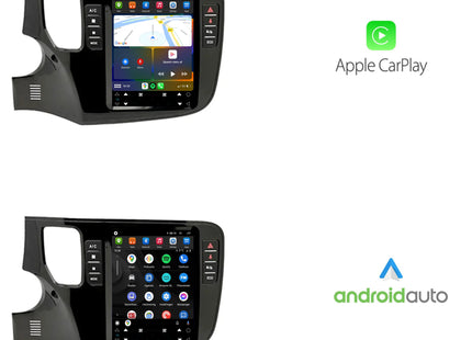 Mitsubishi Outlander Tesla Style | Android 13 | Autoradio | 2012 t/m 2019 | CarPlay & Android Auto