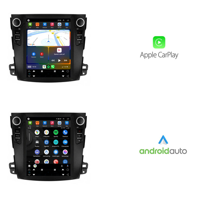 Mitsubishi Outlander Tesla Style | Android 13 | Autoradio | 2008 t/m 2012 | CarPlay & Android Auto