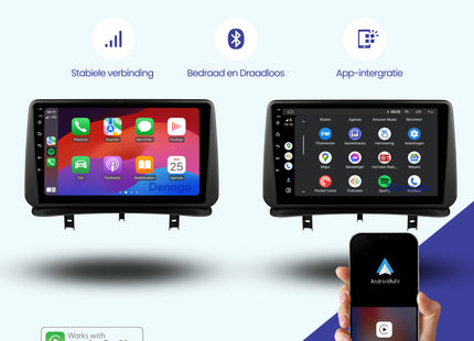 Mitsubishi Space Star CarPlay autoradio | 1997 t/m 2005 | Denago DNG-A396 | 9 inch | Android 13 | Draadloos CarPlay & Android Auto