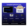 Motor CarPlay navigatie | Denago DNG-1185 | 9 inch | Draadloos CarPlay & Android Auto | Motornavigatie | Bluetooth verbinding oordopjes