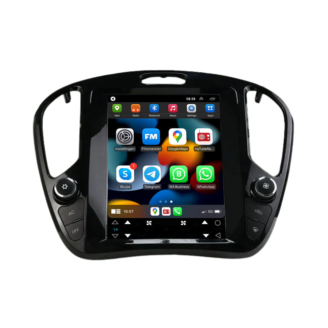 Nissan Juke Tesla Style | Android 13 | Autoradio | 2010 t/m 2019 | CarPlay & Android Auto
