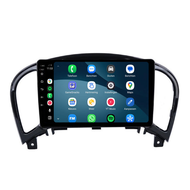 Nissan Juke-radio med CarPlay og Android Auto | 2010 til og med 2019 | 9 tommer | Android 15 | CTX-7187