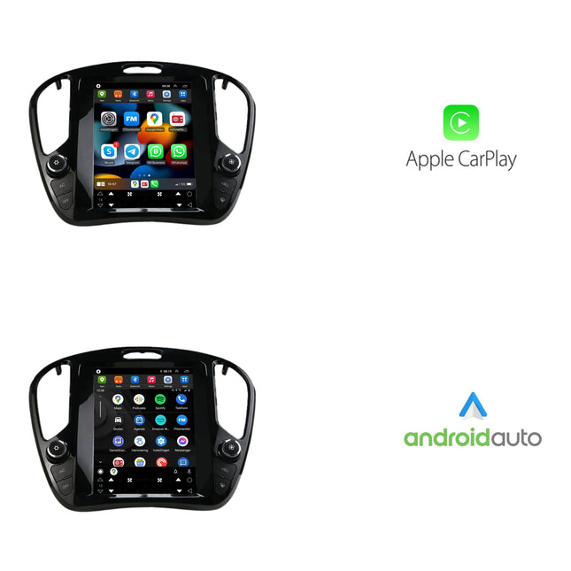 Nissan Juke Tesla Style | Android 13 | Autoradio | 2010 t/m 2019 | CarPlay & Android Auto