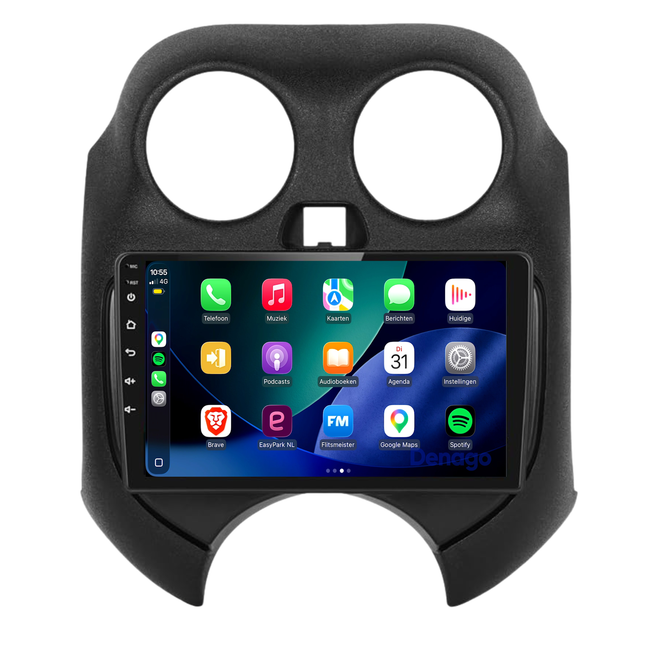 Nissan Micra CarPlay autoradio | 2011 t/m 2016 | Denago DNG-A403 | 9 inch | Android 13 | Draadloos CarPlay & Android Auto