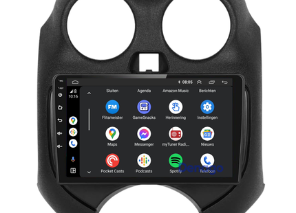 Nissan Micra CarPlay autoradio | 2011 t/m 2016 | Denago DNG-A403 | 9 inch | Android 13 | Draadloos CarPlay & Android Auto