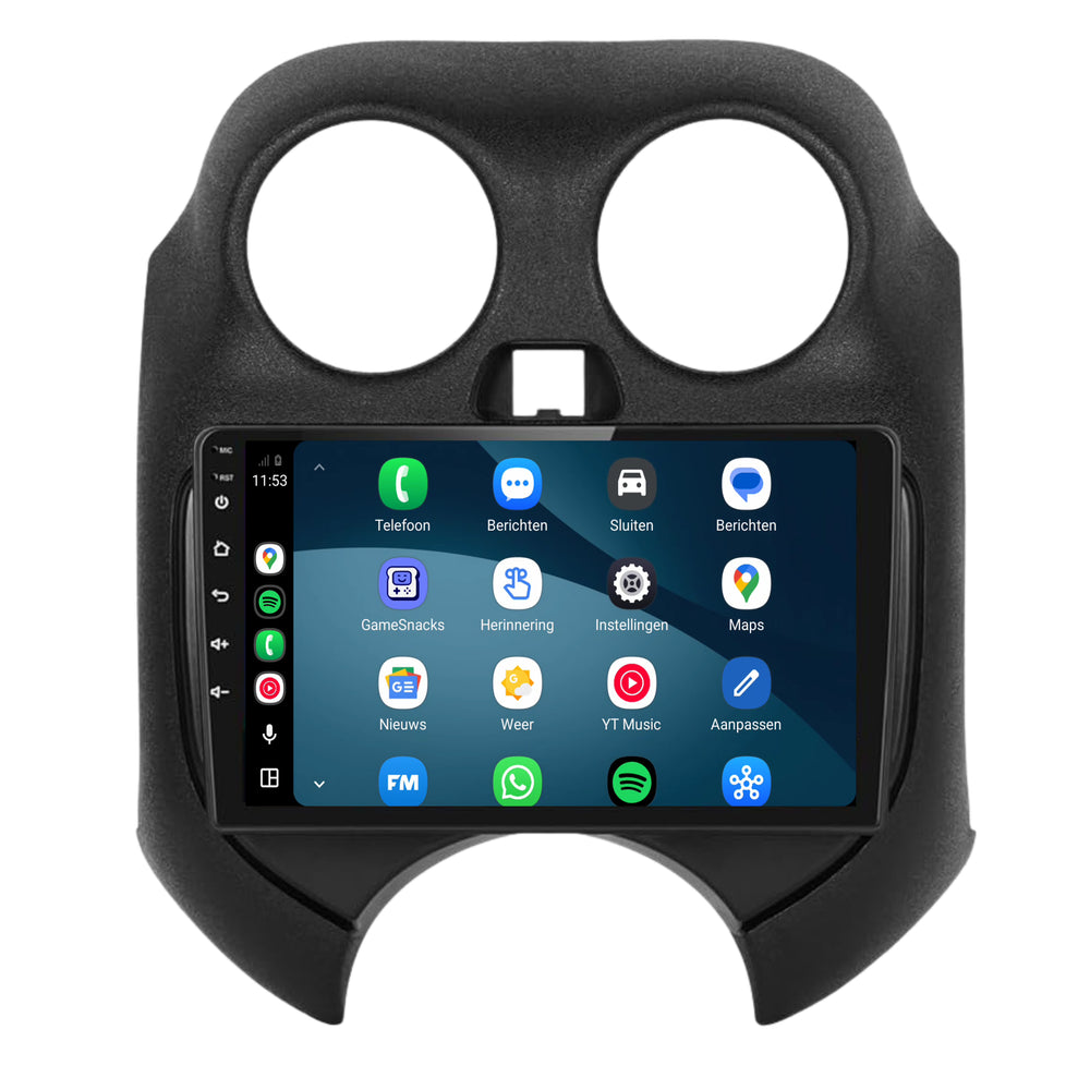 Autoradio Nissan Micra con CarPlay e Android Auto | 2011–2016 | 9 inch | Android 15 | CTX-7403