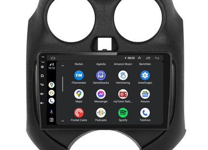 Nissan Micra | Android 13 | Autoradio | 2011 t/m 2016 | CarPlay & Android Auto