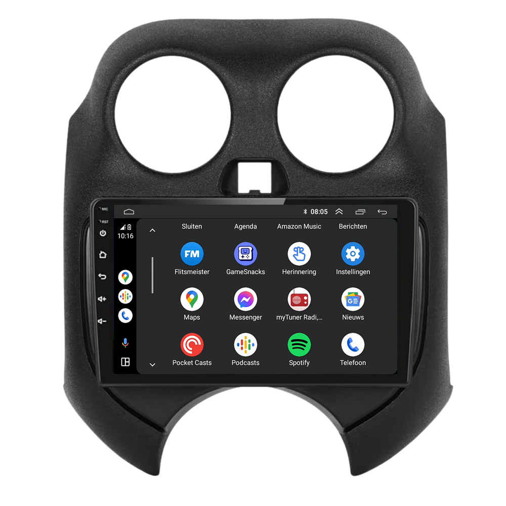 Nissan Micra | Android 13 | Car radio | 2011 to 2016 | CarPlay & Android Auto