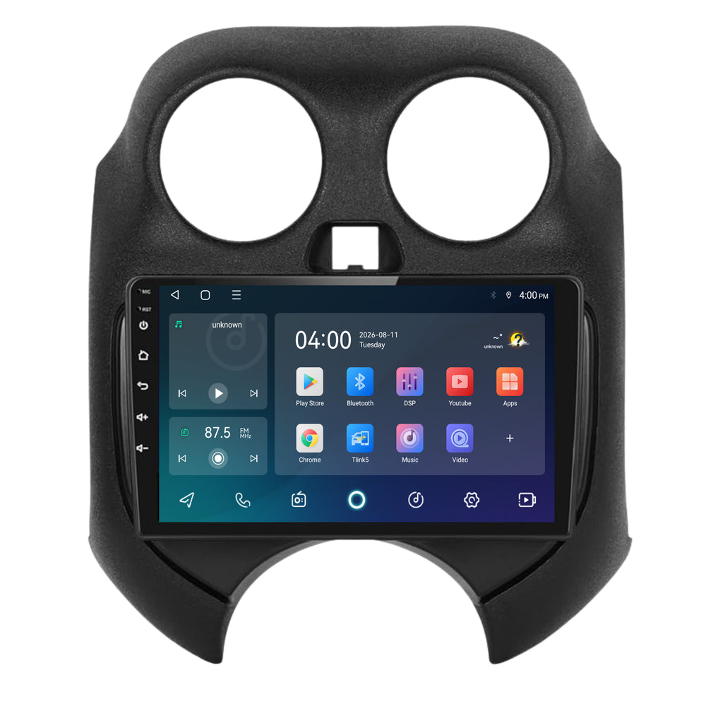 Autoradio Nissan Micra con CarPlay e Android Auto | 2011–2016 | 9 inch | Android 15 | CTX-7403
