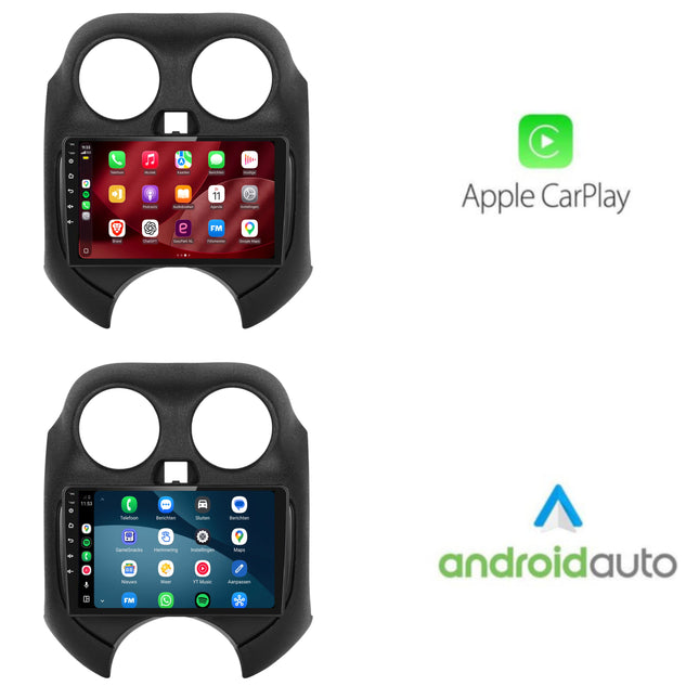 Radio CarPlay i Android Auto do Nissan Micra | 2011–2016 | 9 cali | Android 15 | CTX-7403