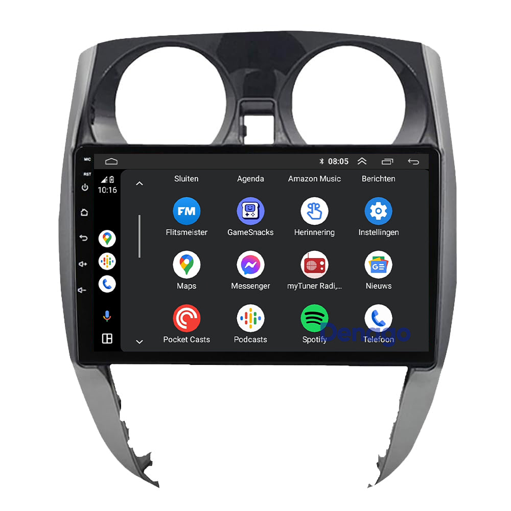 Nissan Note CarPlay autoradio | 2013 t/m 2017 | Denago DNG-A140 | 9 inch | Android 13 | Draadloos CarPlay & Android Auto