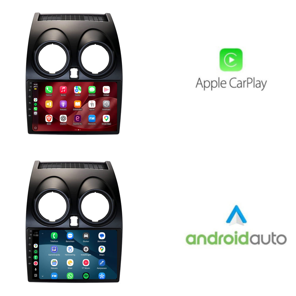 Nissan Qashqai | Android 15 | 9 inch Autoradio | 2007 t/m 2013 | CarPlay & Android Auto