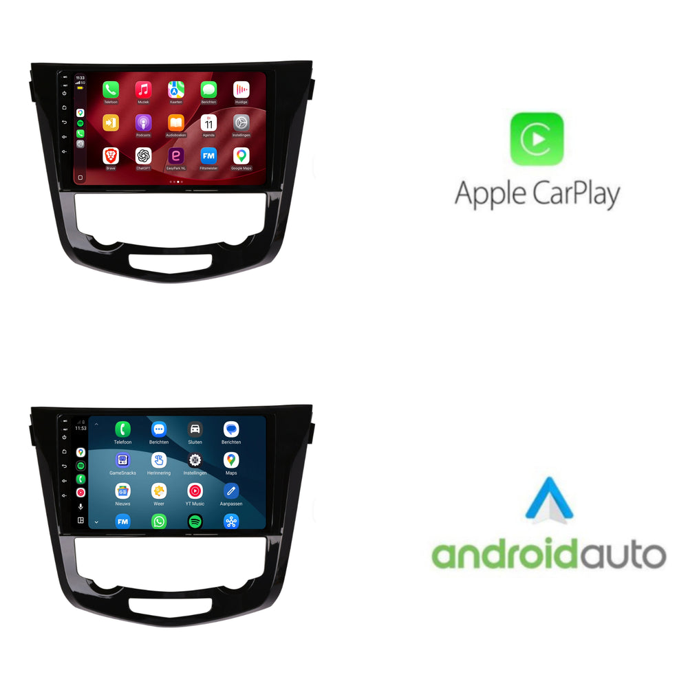 Nissan X-Trail CarPlay & Android Auto radio | 2014 t/m 2021 | 10 inch | Android 15 | Met fabrieksnavigatie | CTX-7107
