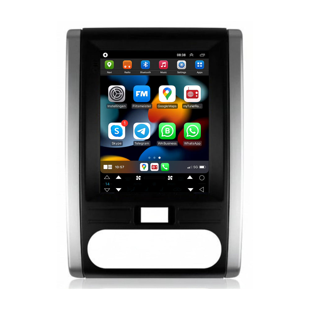 Nissan X-Trail Tesla Style | Android 13 | Autoradio | 2008 t/m 2013 | CarPlay & Android Auto