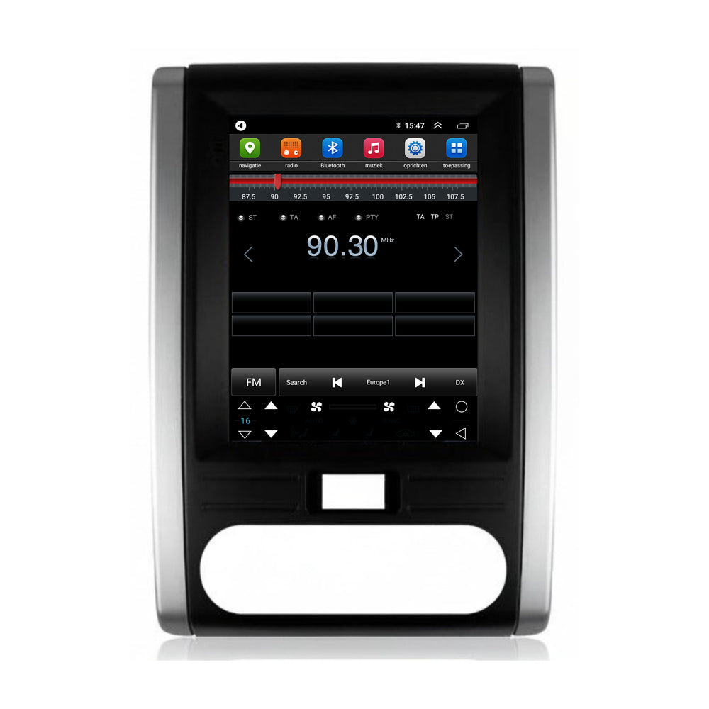 Nissan X-Trail Tesla Style | Android 13 | Autoradio | 2008 t/m 2013 | CarPlay & Android Auto