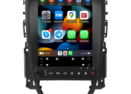 Opel Astra J & Cascada CarPlay autoradio | 2013 t/m 2017 | Eco knop | Denago DNG-3626 | 9.7 inch | Android 13 | Draadloos CarPlay & Android Auto