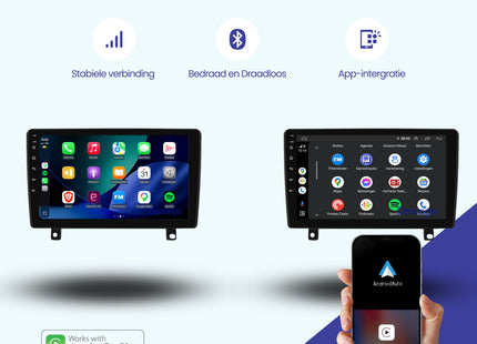 Opel Astra H CarPlay autoradio | 2005 t/m 2014 | Denago DNG-A430 | 9 inch | Android 13 | Draadloos CarPlay & Android Auto