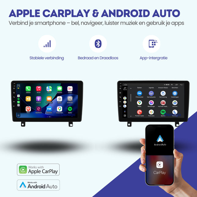 Opel Astra H CarPlay autoradio | 2005 t/m 2014 | Denago DNG-A430 | 9 inch | Android 13 | Draadloos CarPlay & Android Auto