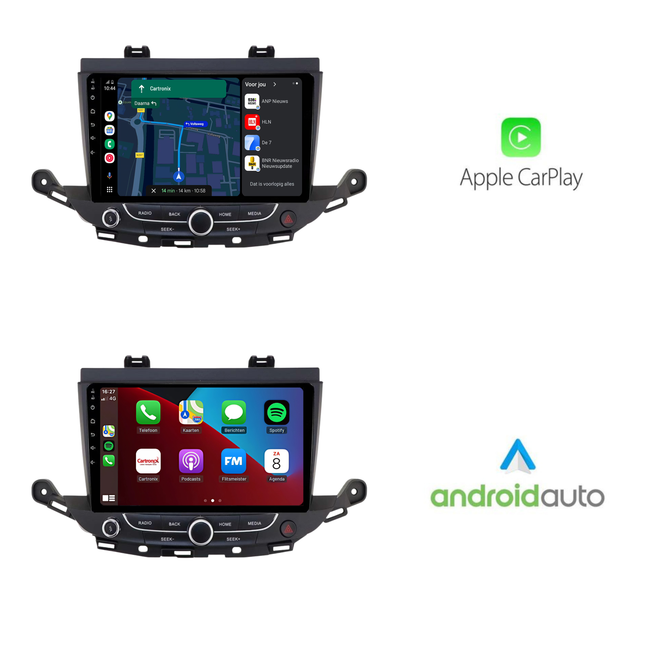 Opel Astra K CarPlay Autoradio | Android 13 | 2GB + 32GB | 2015 t/m 2021 | Android Auto & Apple CarPlay