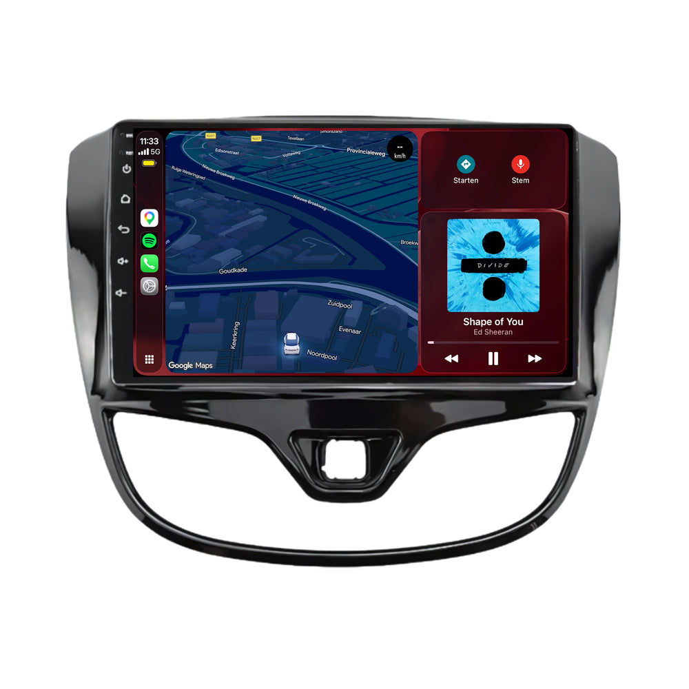 Opel Karl | Android 15 | 9 inch Autoradio | 2016 t/m 2020 | CarPlay & Android Auto