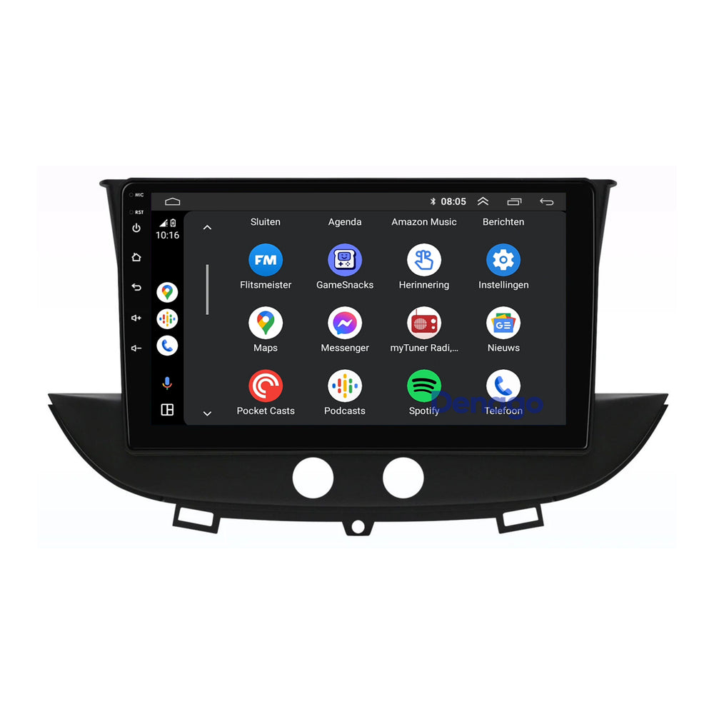 Opel Crossland X CarPlay autoradio | 2017 t/m 2023 | Denago DNG-A464 | 9 inch | Android 13 | Draadloos CarPlay & Android Auto