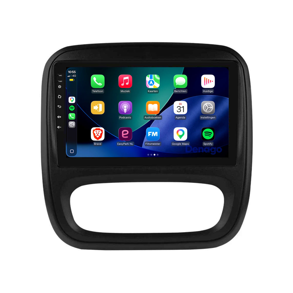 Renault Trafic 3 CarPlay autoradio | 2014 t/m 2021 | Denago DNG-A494 | 9 inch | Android 13 | Draadloos CarPlay & Android Auto