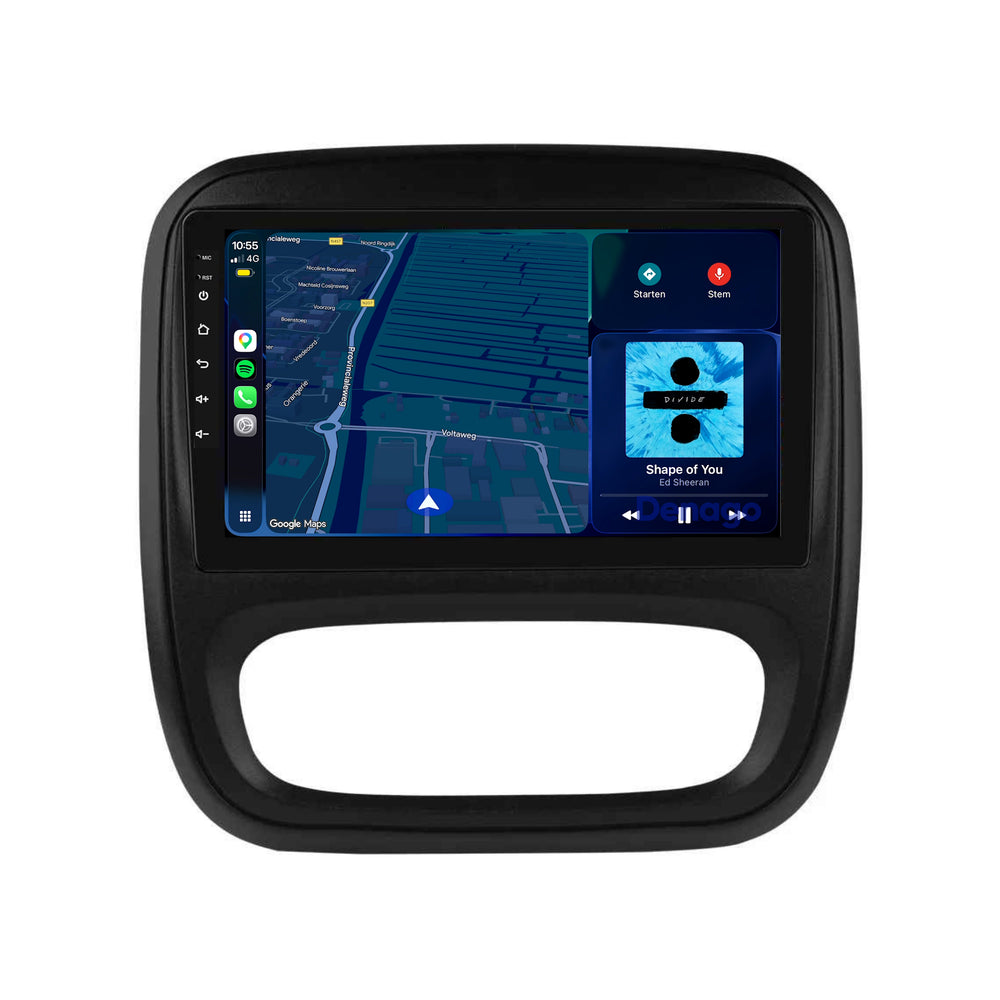 Renault Trafic 3 CarPlay autoradio | 2014 t/m 2021 | Denago DNG-A494 | 9 inch | Android 13 | Draadloos CarPlay & Android Auto