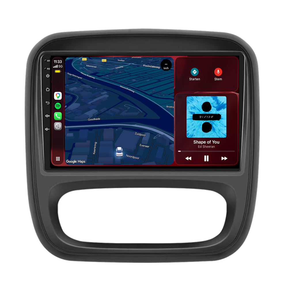 Opel Vivaro | Android 15 | 9 inch Autoradio | 2016 t/m 2020 | CarPlay & Android Auto