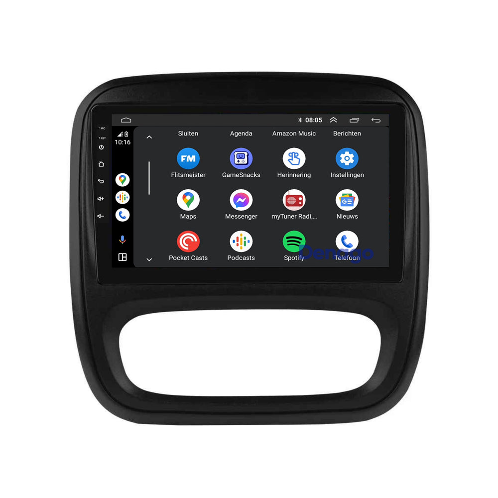 Renault Trafic 3 CarPlay autoradio | 2014 t/m 2021 | Denago DNG-A494 | 9 inch | Android 13 | Draadloos CarPlay & Android Auto
