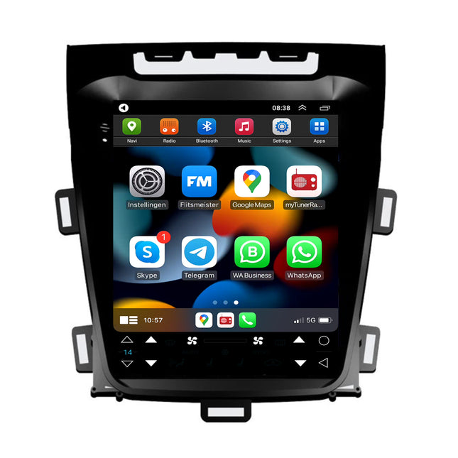 Opel Zafira C Tesla Style | Android 13 | Autoradio | 2012 t/m 2016 | CarPlay & Android Auto