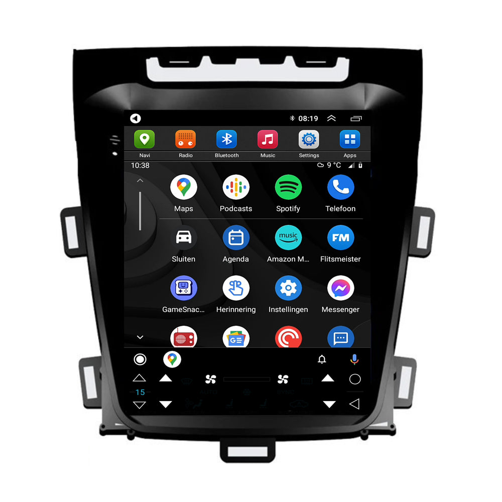 Opel Zafira C Tesla Style | Android 13 | Autoradio | 2012 t/m 2016 | CarPlay & Android Auto