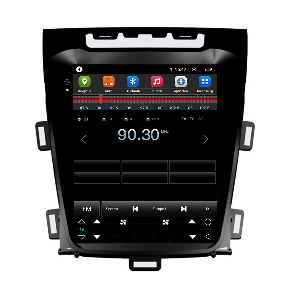 Opel Zafira C Tesla Style | Android 13 | Autoradio | 2012 t/m 2016 | CarPlay & Android Auto