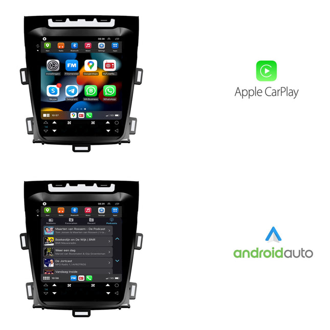 Opel Zafira C Tesla Style | Android 13 | Autoradio | 2012 t/m 2016 | CarPlay & Android Auto