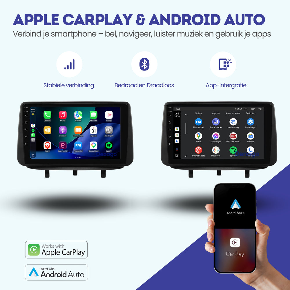 Opel Meriva CarPlay car radio | 2010 to 2017 | Denago DNG-A409 | 9 inches | Android 13 | Wireless CarPlay & Android Auto
