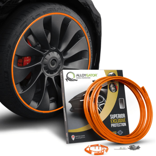 Alloygator Velgbescherming | Oranje| Stoeprand bescherming | Exclusive (12-24'' inch)