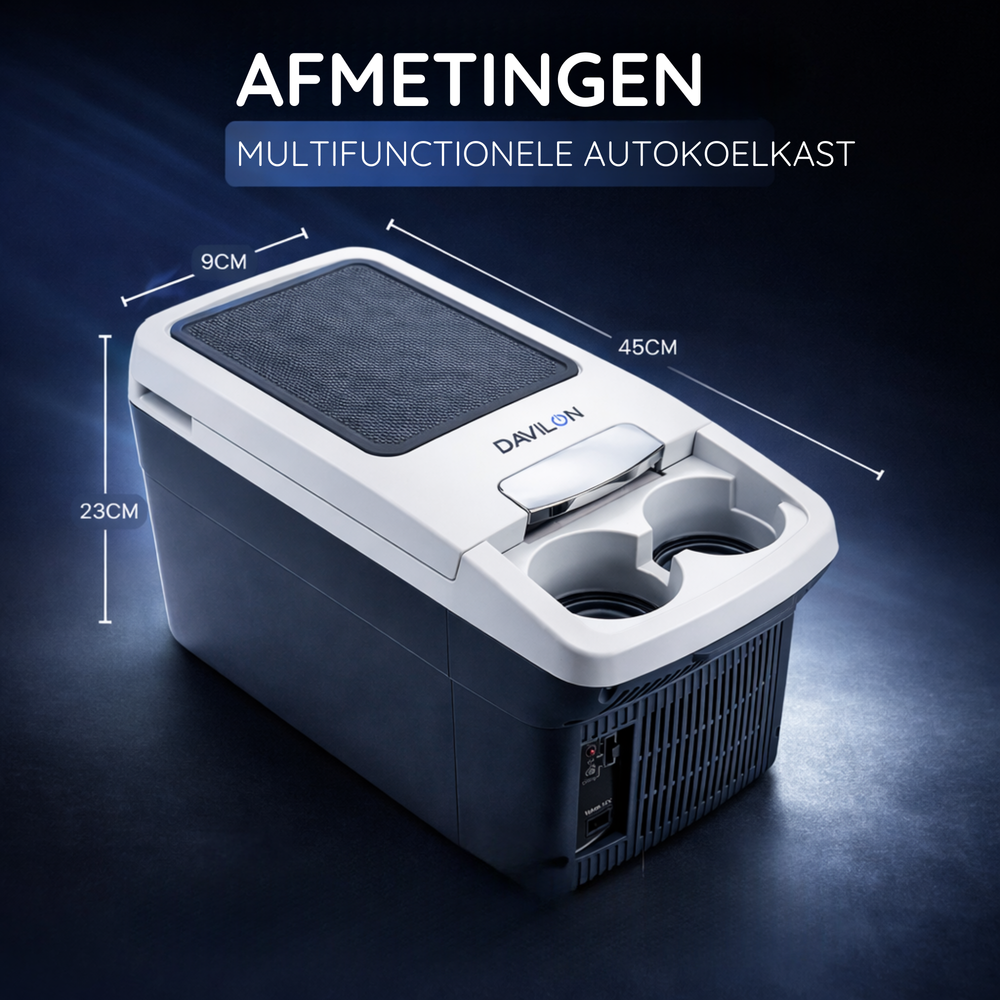 Davilon Koelbox 6L – Supersnel Koelen & Verwarmen – 12V autokoelbox