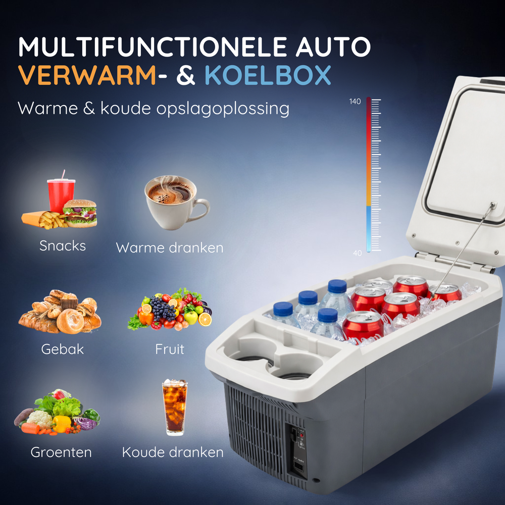 Davilon Koelbox 6L – Supersnel Koelen & Verwarmen – 12V autokoelbox