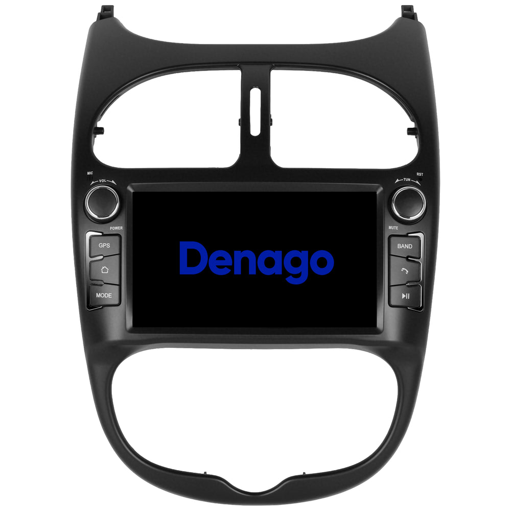 Peugeot 206 CarPlay autoradio | 2000 t/m 2008 | Denago DNG-6447 | 9 inch | Android 13 | Draadloos CarPlay & Android Auto